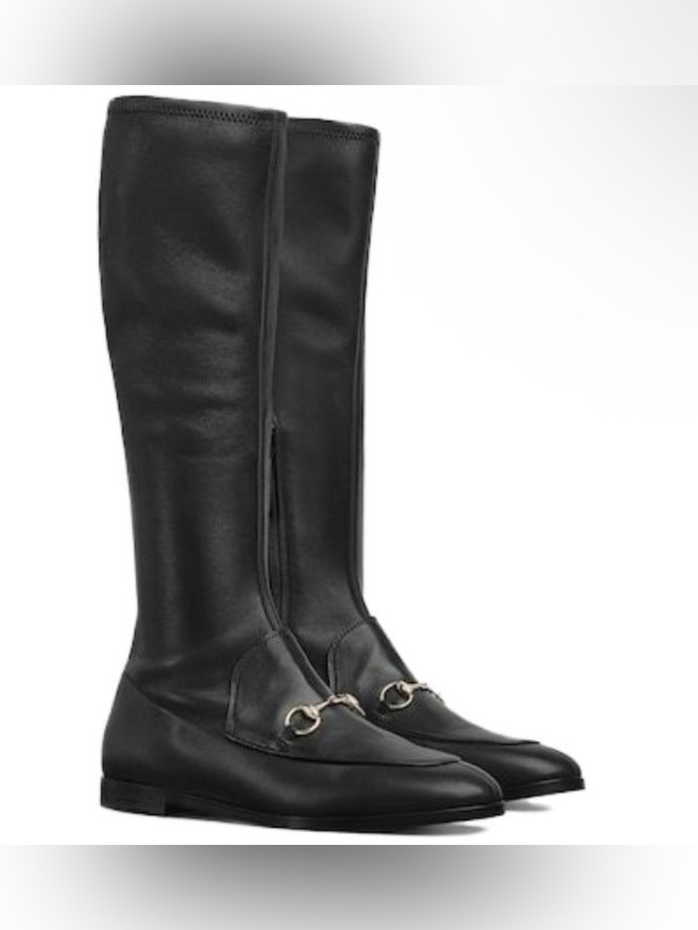 GUCCI Jordaan Nappa Knee-High Boots Black Original Price $1920 827860
